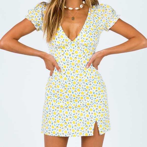 Princess Polly Dresses & Skirts - Princess Polly KASEY MINI DRESS YELLOW MULTI